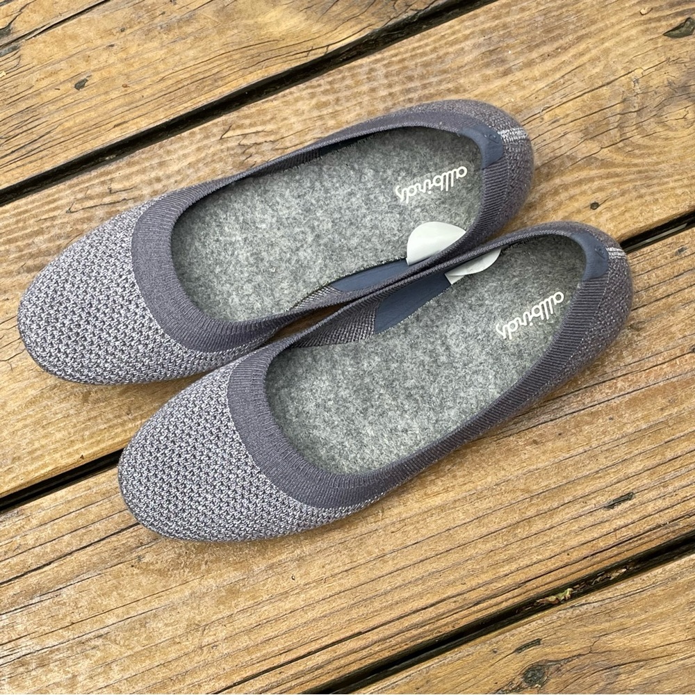 Allbirds Ballet Flats Womens Size 8 Tree Breezers Gray